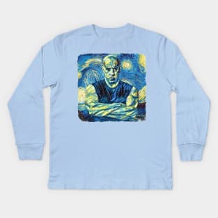 Vin Diesel Van Gogh Style Kids Long Sleeve T-Shirt